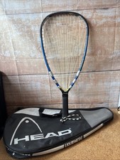 Head Liquidmetal 190 Racquetball Racquet 3 5/8'' Blue Power Channels Mega Blast