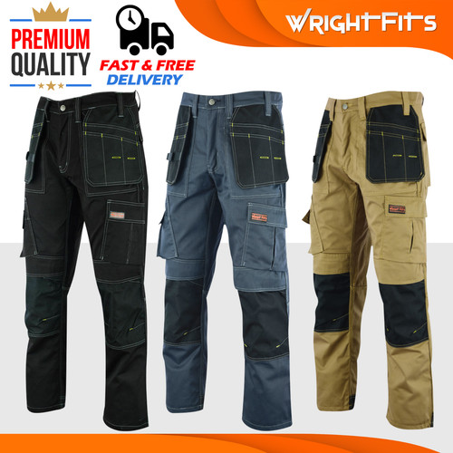 Cargo work trousers mens heavy - work,