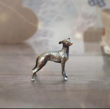 Butler & Peach Miniature Bronze Lurcher Whippet Ornament New 2073 Gift
