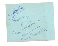 The Springfields (Dusty Springfield) 1960s Group Signed Album Page Autographed