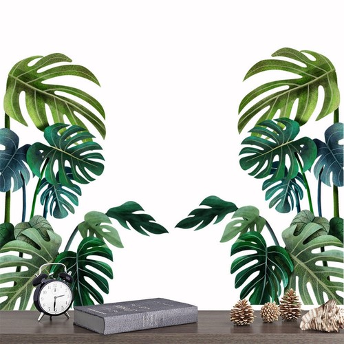 Tropical leaves wall - leaves, sticker