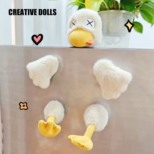 Cute duck shape leg plush - shape,