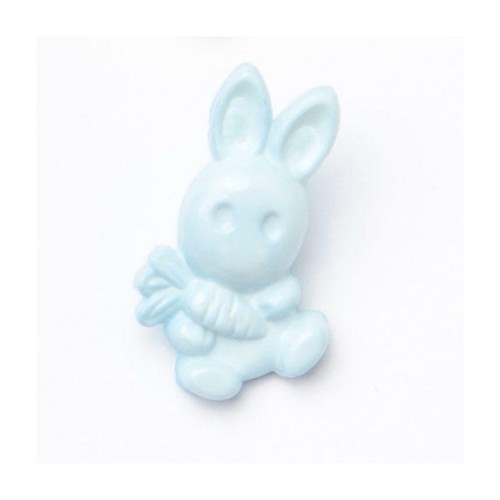 Blue rabbit buttons - rabbit,