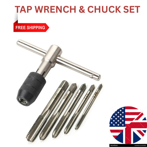 Tap wrench chuck set - wrench, &