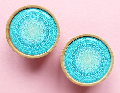 Knobs mandala boho printed - knobs,
