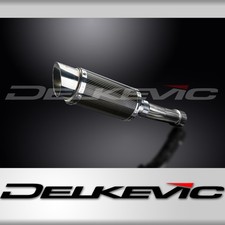 Kawasaki ER5 1996-2007 200mm Round Carbon Exhaust Silencer Can Kit
