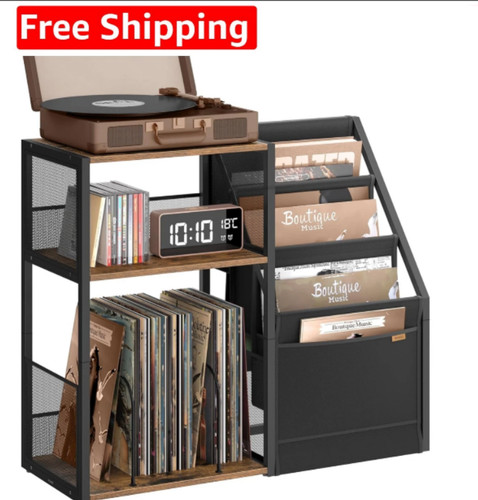 Vasagle record player - record, stand