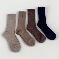 Polo Ralph Lauren Men’s Crew Socks Sports Cotton One Size Wicking 1 Pair New