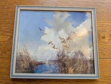 Medici Society 1950's framed print. Vernon Ward Shovelers coming inland Vintage