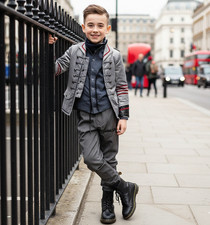 Kids short coat 3-12Y outfit