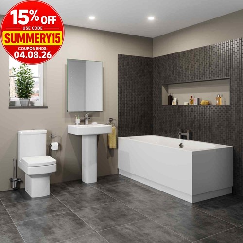 Modern bathroom suite double - modern,