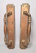 Pair Antique Brass Large Pull