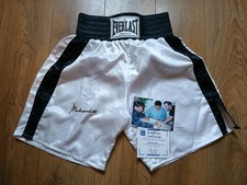 Muhammad Ali Signed Everlast Boxing  Shorts Trunks, COA & Photo proof, Rare