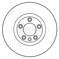 Borg & Beck Vented Brake Disc