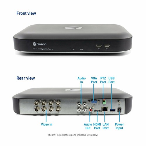 Swann dvr8 4980 channel 5mp - swann, 8