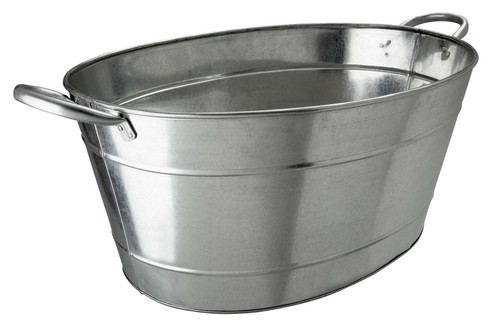 Galvanised steel beverage tub - galvanised,
