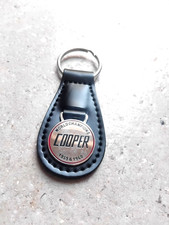CLASSIC MINI JOHN COOPER GARAGES FERRING BLACK KEY RING FOB RSP RARE ROVER WORKS