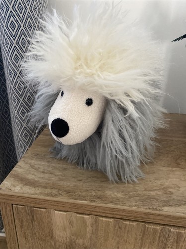 Jellycat grey white shaggy - white,
