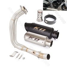 Slip On For Yamaha MT-07 FZ07 2014-2024 Full Exhaust Baffle Muffler Header Pipe