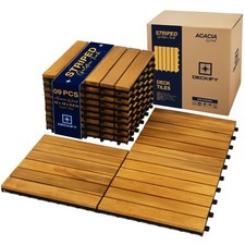 Acacia Wood Interlocking Patio