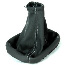 FITS FORD MONDEO MK3 03-06 REAL ITALIAN LEATHER GEAR SHIFT BOOT GAITER WHITE ST
