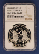 2016 Guernsey Silver Proof £5