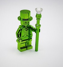 Lego Chrome Plated Mr Gold Mr Green Mini Figure RARE New!!