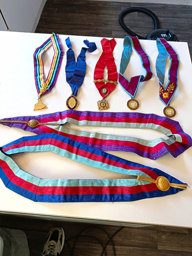 Masonic collar and jewel job - masonic,