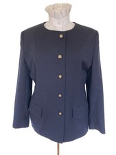 Ladies Navy Lead Rein Jacket Size 12.    Ref AU02