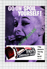 Fry's Chocolate Cream Small Advert - 1960 Cutting