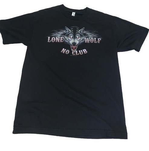 Lone wolf club shirt mens - no, t-shirt