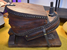 Antique Double Bellows Oak &