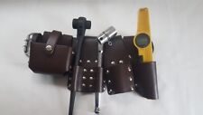 Scaffold Tools Belt Brown Leather Ratchet 1921 Spanner 21mm Level Tape Measure