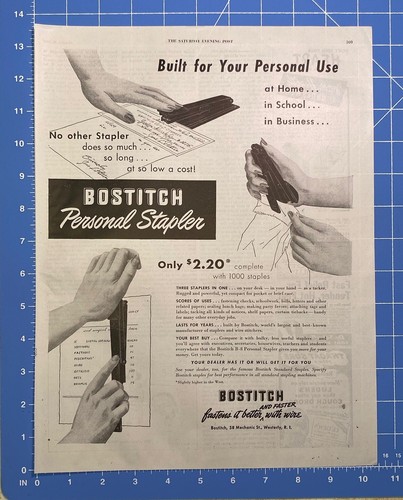 Vintage print bostitch - vintage,