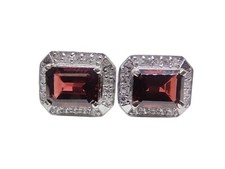Mens garnet cufflink natural - mens,