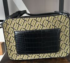 Zara Rare Multi Logo Faux Leather Detail Crossbody/ Shoulder Bag BNWT