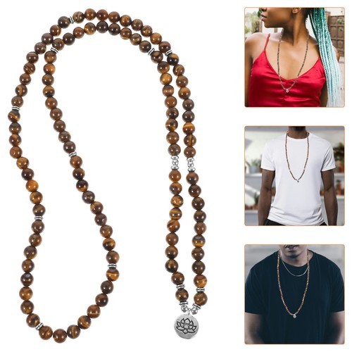 Lotus flower charm necklace - lotus,