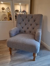 Grey Fabric Armchair Brand New