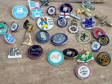 Job Lot Of Vintage Badges. RSPCA. Armed Forces. Football. Equestrian. Guides 