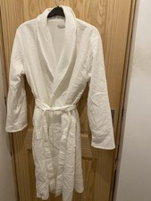 M&S La Maison Senteur White Waffle Dressing Gown With Towelling Lining UK 16-18