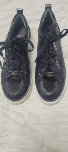 Womens moda pelle trainers - in,