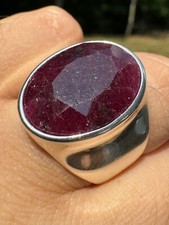 Large 18ct genuine - large, mens