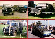 4 Photos - British Army Land Rovers - 110 & Defender - Cadets: Shows etc: 1990s
