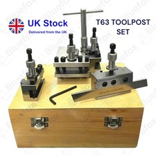 T1 T63 QUICKCHANGE TOOLPOST SET STANDARD PARTING VEE HOLDERS BANTAM CHIPMASTER