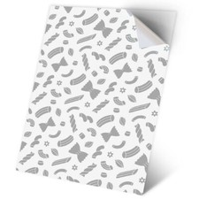1 x Vinyl Sticker A2 - BW - ny Pasta Shapes Italian #35587