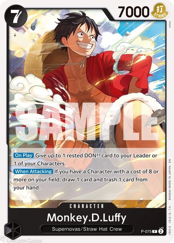 075 monkey luffy - :, promo