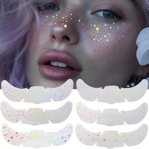 Sheets glitter freckles - sheets, face