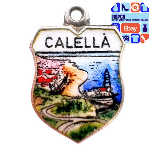 800 pure silver vintage enamel - pure,