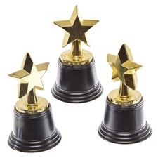 Baker Ross FN149 Star Trophies - Pack of 4, Sports Ceremony Trophy, Ceremony