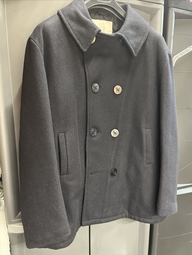 Mint navy pea coat - navy,